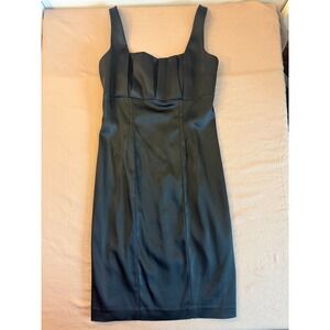 Calvin Klein‎ Black Sheath Sexy Dress Square Neck Sleeveless New Years Eve